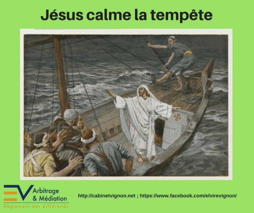 Jésus calme la tempête