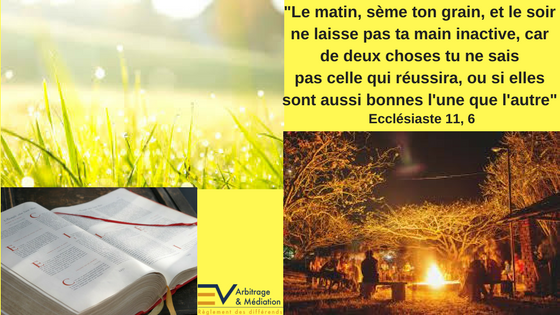 Matin, Soir, Versets bibliques