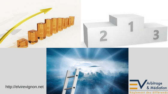 Réussite, succès, flèche, champion